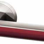 Ручка CUBE URB3 SN/Bordo-18 Матовый никель/бордовый