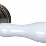 Ручка  Silvia CL 1ABL-18/WP-109 Темная медь/бел фарфор