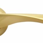 Дверные ручки RUCETTI RAP 1 SG/GP Цвет - Матовое золото/золото