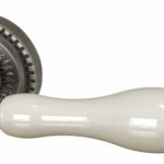 Ручка  Silvia CL 1 AS/LWP-109 Античное серебро/беж фарфор